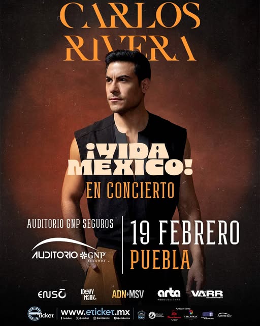 Carlos Rivera llega a Puebla en 2026: una noche para cantar, sentir y emocionarse