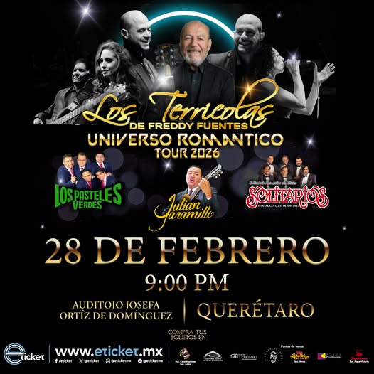 Los Terrícolas de Freddy Fuentes llegan a Querétaro 2026